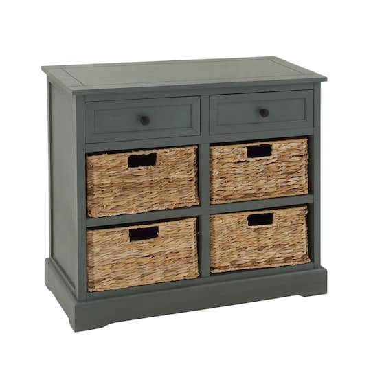 Traditional 4-Basket Storage Cabinet